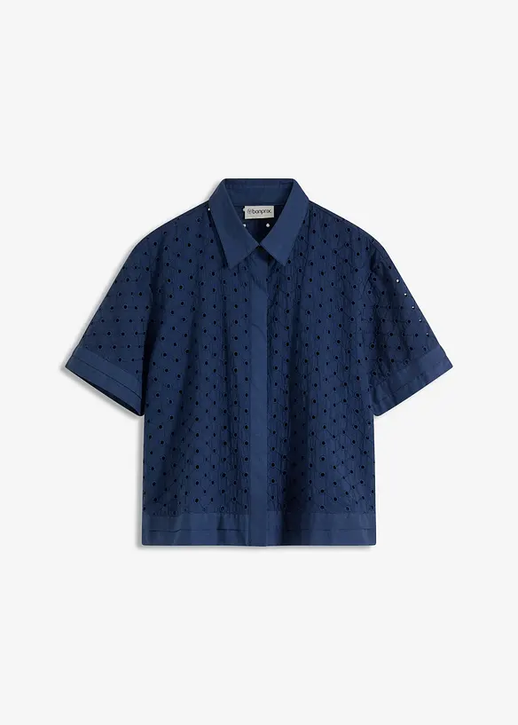 Chemisier &agrave; broderies anglaises, bonprix