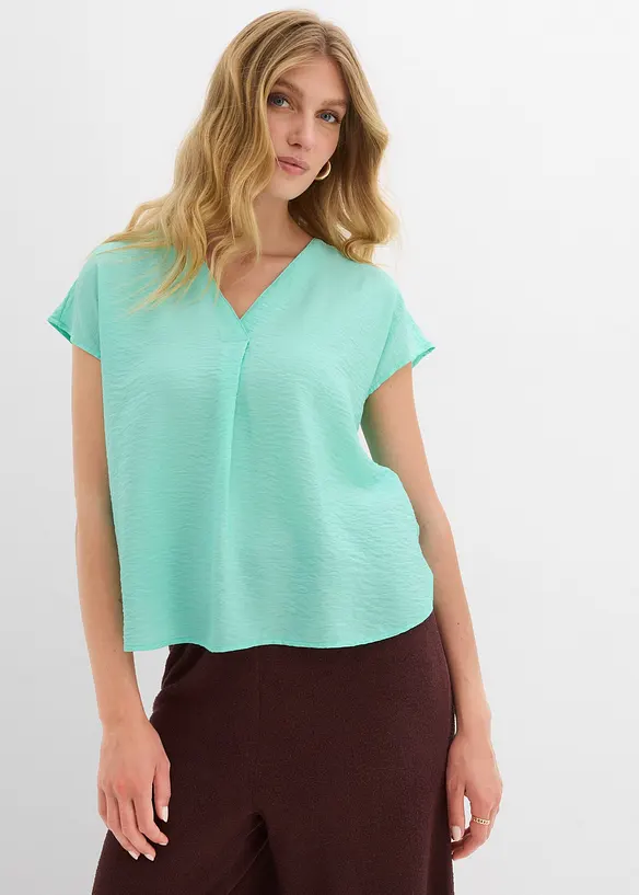 Blouse fluide en viscose m&eacute;lang&eacute;e, bonprix