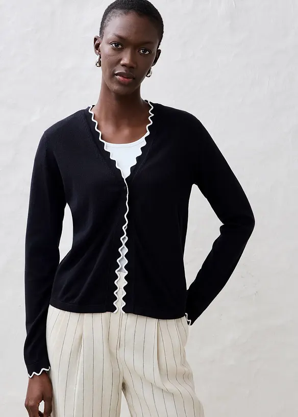 Feinstrickjacke mit Seidenanteil, bonprix