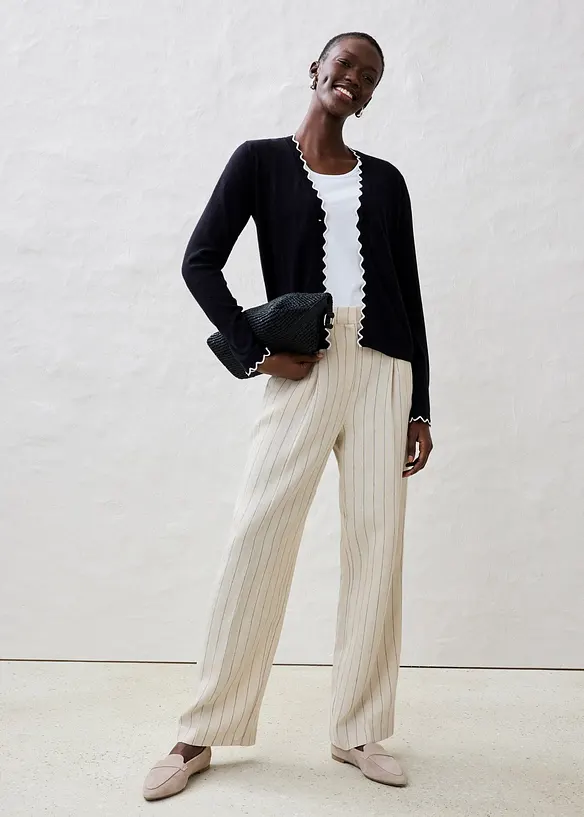 Feinstrickjacke mit Seidenanteil, bonprix