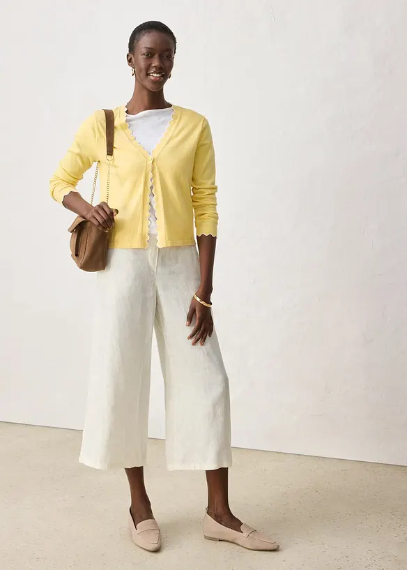 Feinstrickjacke mit Seidenanteil, bonprix