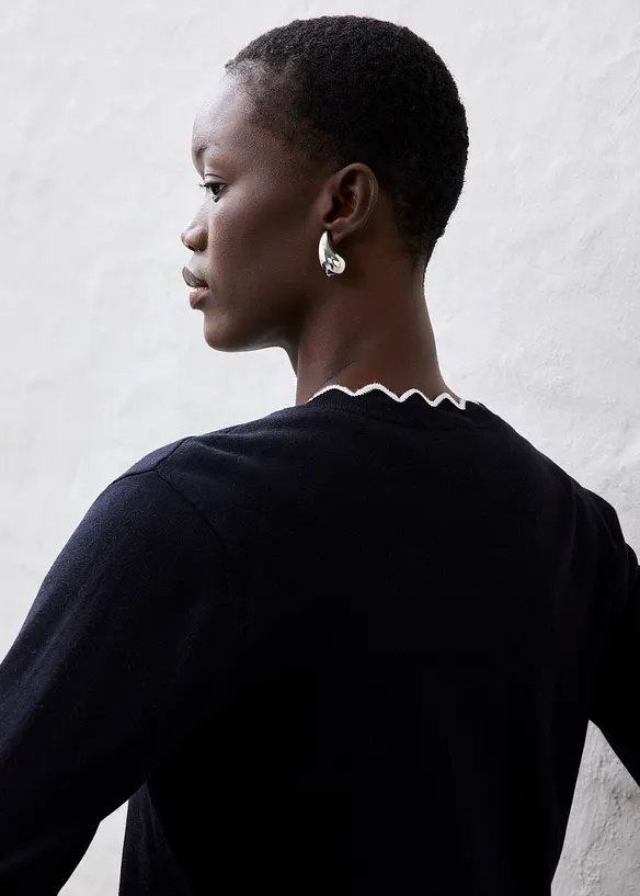 Feinstrickjacke mit Seidenanteil, bonprix