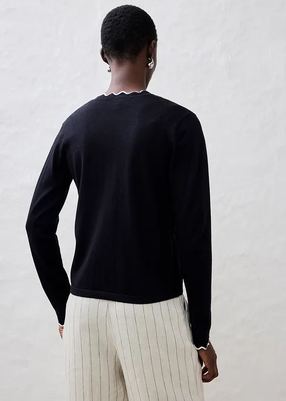 Feinstrickjacke mit Seidenanteil, bonprix