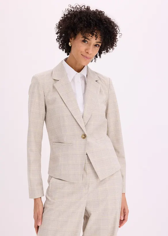 Blazer &agrave; carreaux &eacute;cossais, bonprix
