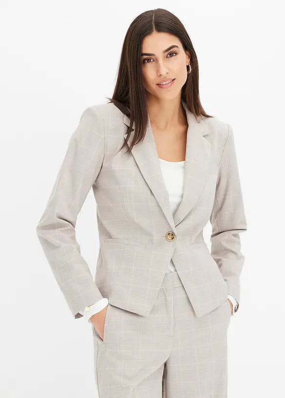 Blazer &agrave; carreaux &eacute;cossais, bonprix