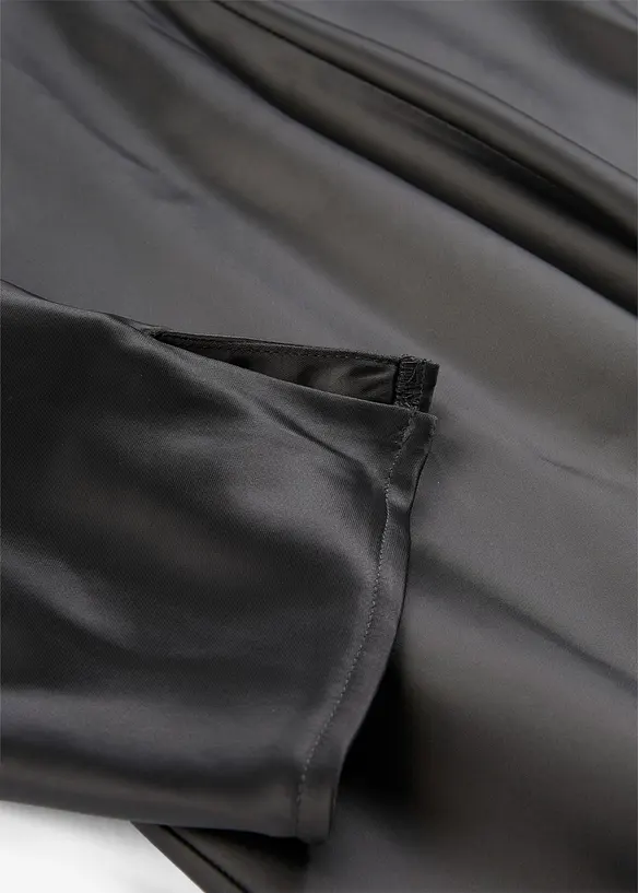 Midikleid aus gl&auml;nzendem Satin, bonprix