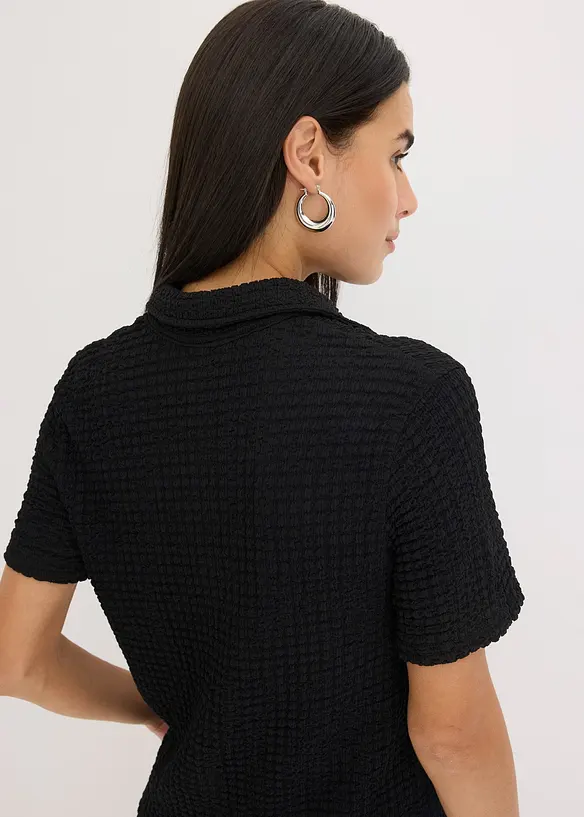 Chemisier en jersey textur&eacute;, bonprix