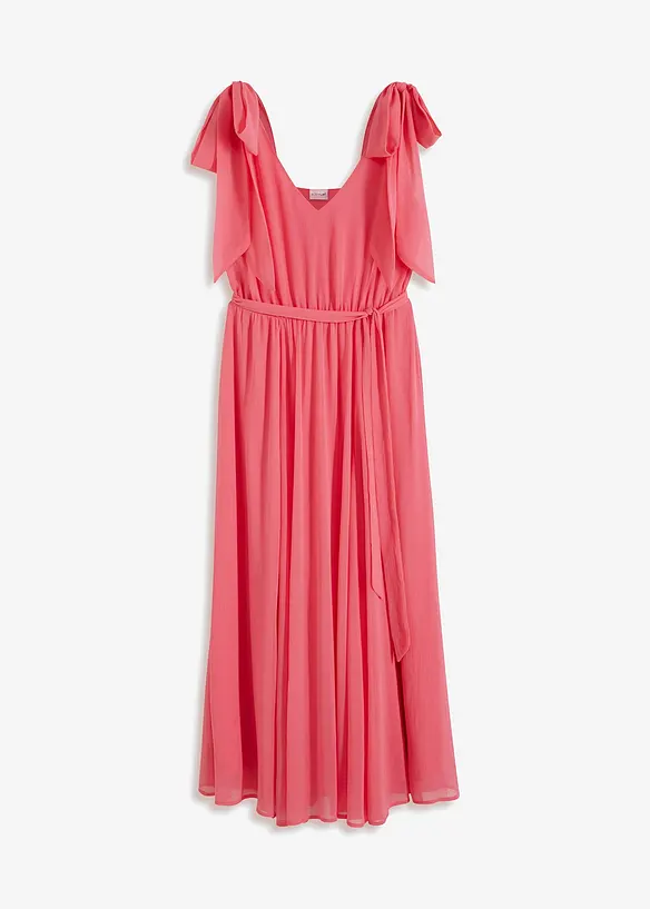 Robe en mousseline nou&eacute;e sur les &eacute;paules, bonprix