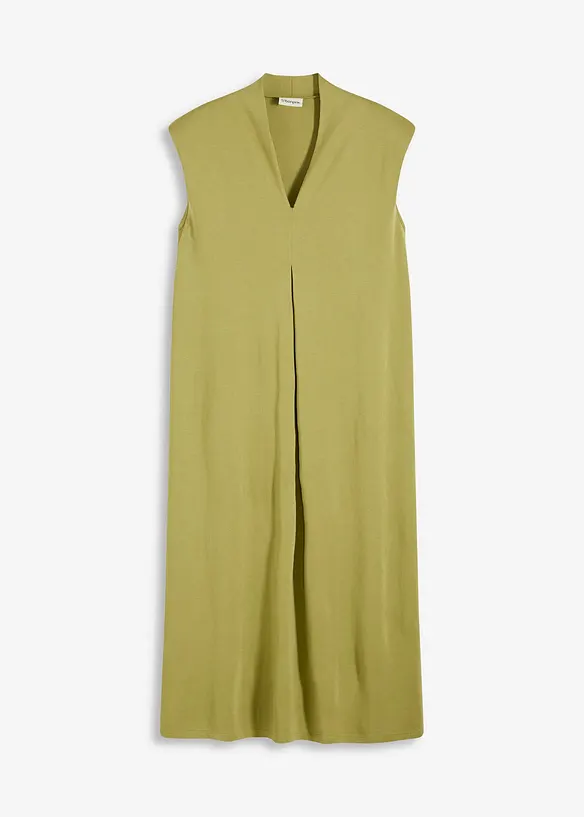 Robe en jersey piqu&eacute; de viscose avec &eacute;paulettes, bonprix