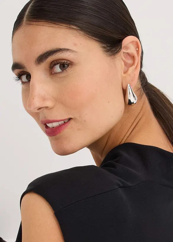 Jerseykleid aus Viskose-Mix mit Schulterpolster, bonprix