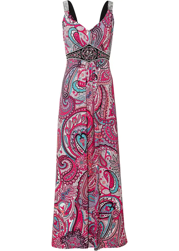 Robe longue avec applications, bonprix