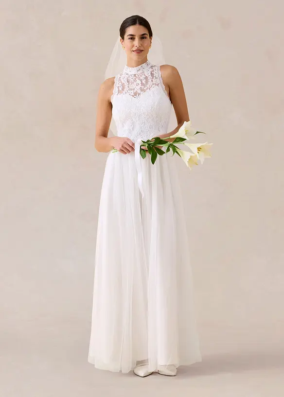 Robe de mari&eacute;e &agrave; dentelle, bonprix