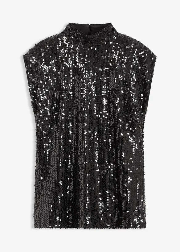 Top &agrave; paillettes, bonprix