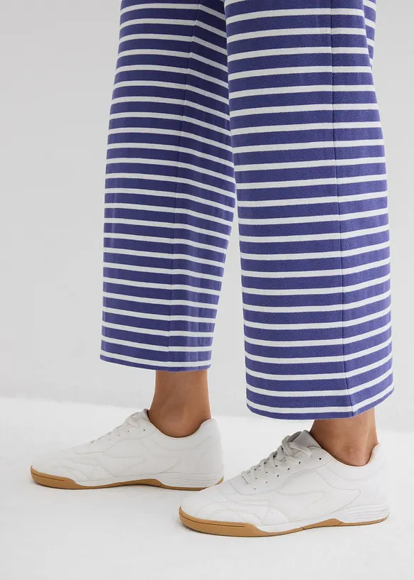 Pantalon en jersey coton textur&eacute;, bonprix