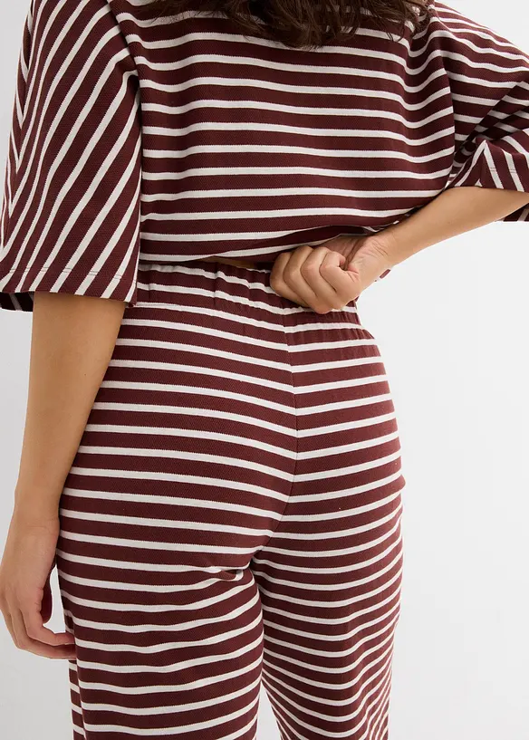 Jersey-Hose aus strukturierter Baumwolle, bonprix