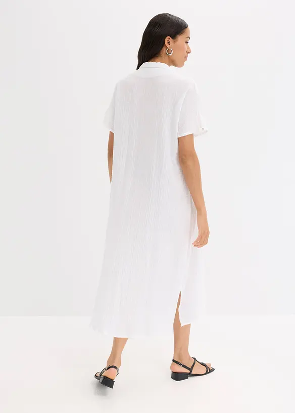 Kaftan-Kleid aus weichem Musselin, bonprix