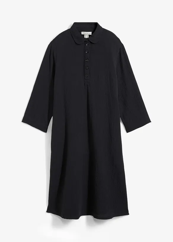Hemdblusenkleid aus Musselin, bonprix