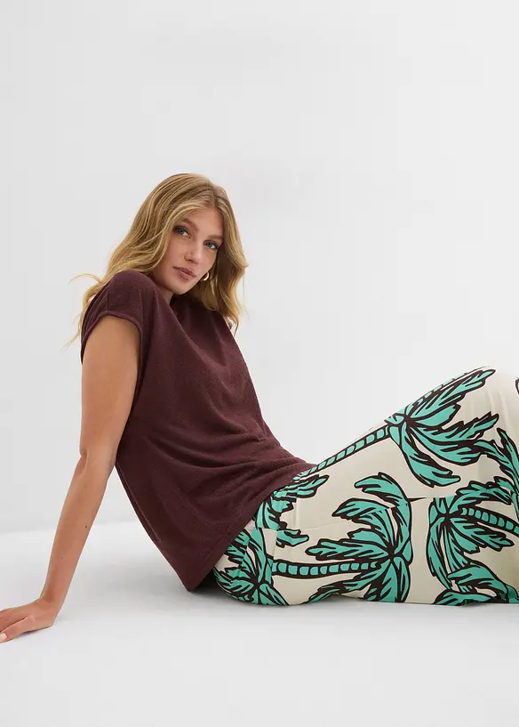 Oversize-Shirt in Strickoptik, bonprix