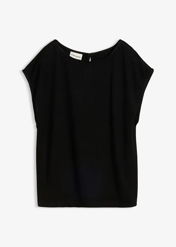 Oversize-Shirt in Strickoptik, bonprix