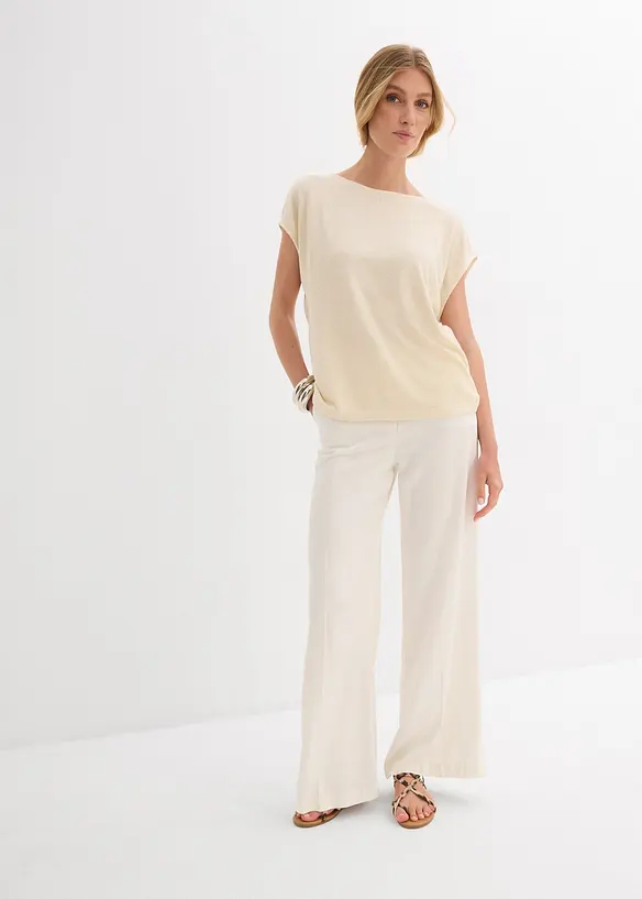 Oversize-Shirt in Strickoptik, bonprix