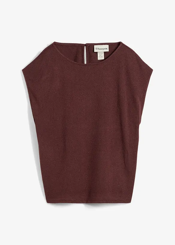 Oversize-Shirt in Strickoptik, bonprix