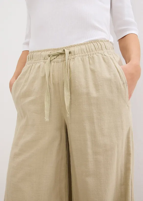 Palazzo-Hose aus reiner Baumwolle, bonprix