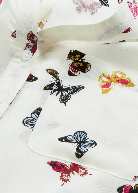 Schlupfbluse aus flie&szlig;ender Viskose, bonprix