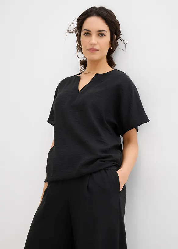 Blouse oversize &agrave; base &eacute;lastiqu&eacute;e, bonprix