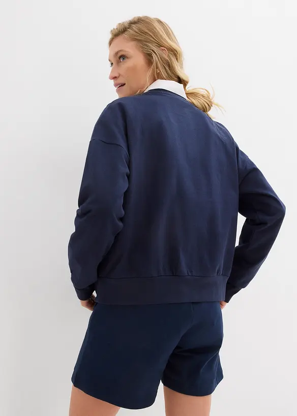 Oversize-Sweatshirt mit Stickerei, bonprix