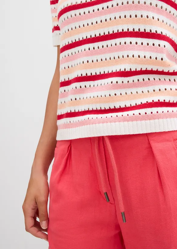 T-shirt en maille ray&eacute;e, bonprix