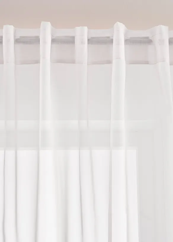 Voilage l&eacute;ger &agrave; pattes invisibles (1 pce), bonprix