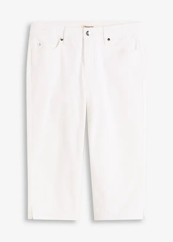 Pantalon corsaire &agrave; taille &eacute;lastiqu&eacute;e, bonprix