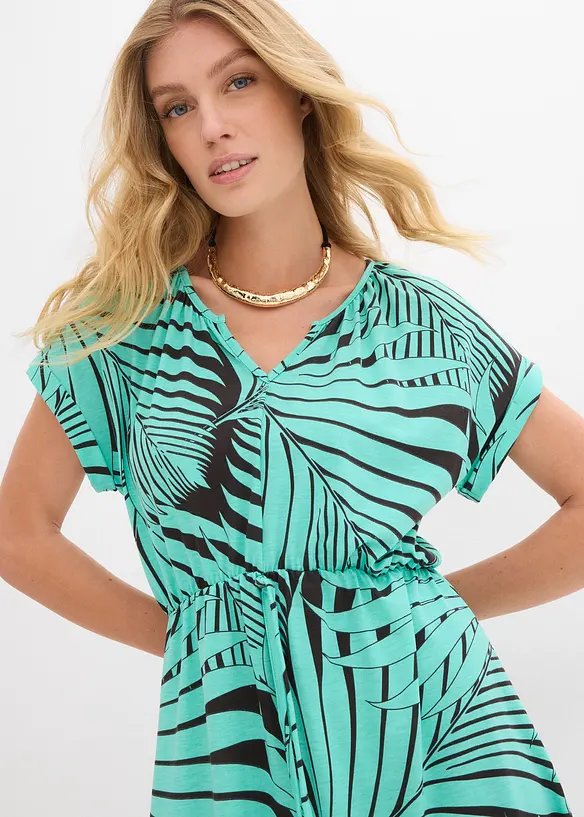 Jerseykleid aus flie&szlig;endem Viskose-Mix, bonprix