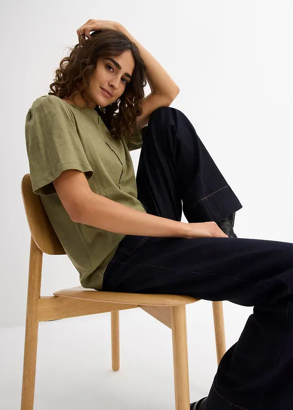 T-Shirt aus reiner Baumwolle, bonprix