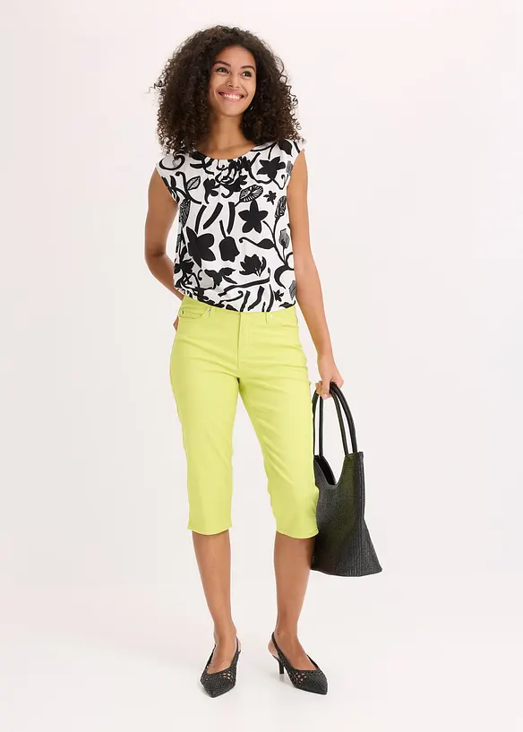 Capri-Hose mit Bequembund, bonprix
