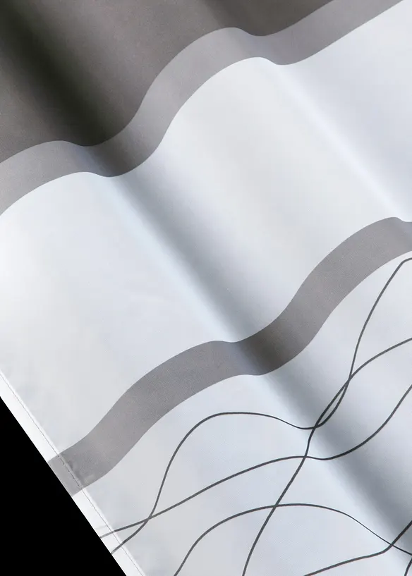 Voilage transparent &agrave; imprim&eacute; rayures horizontales (1 pce), bonprix