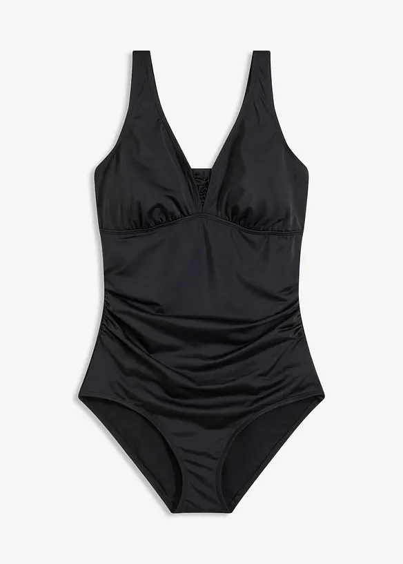 Maillot 1 pi&egrave;ce sculptant &agrave; bretelles larges, maintien mod&eacute;r&eacute;, bonprix