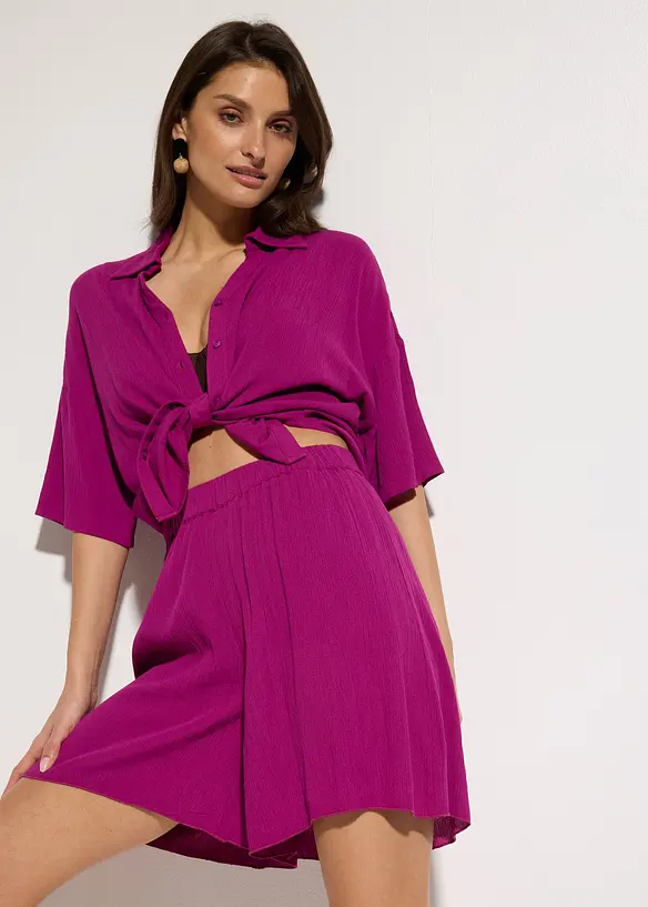 Chemisier court de plage en viscose fluide, bonprix