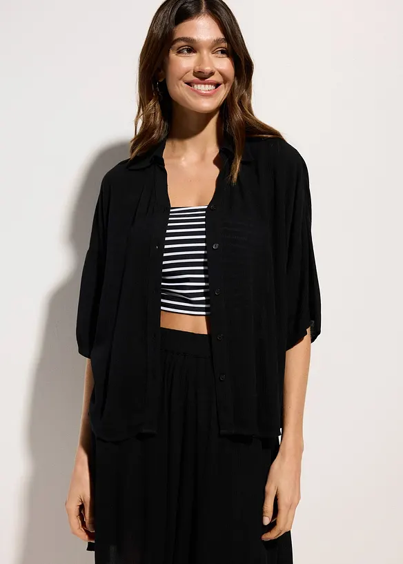 Chemisier court de plage en viscose fluide, bonprix