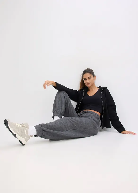 Jogginghose mit elastischem Bund, bonprix