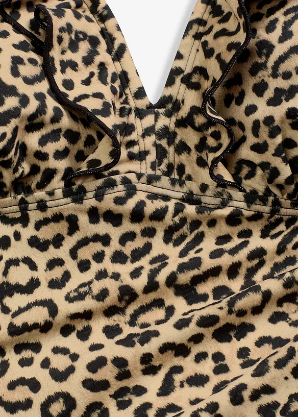 Badeanzug mit Volants, bonprix