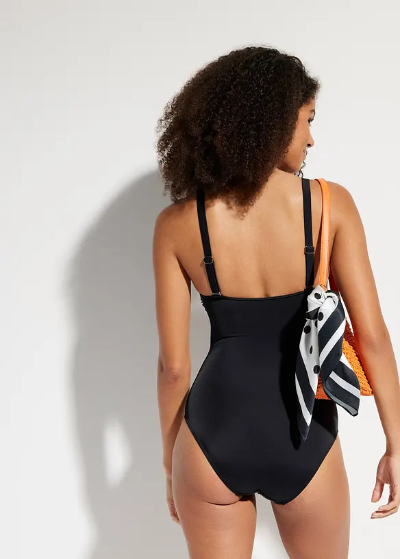 Maillot 1 pi&egrave;ce &agrave; encolure carr&eacute;e, bonprix