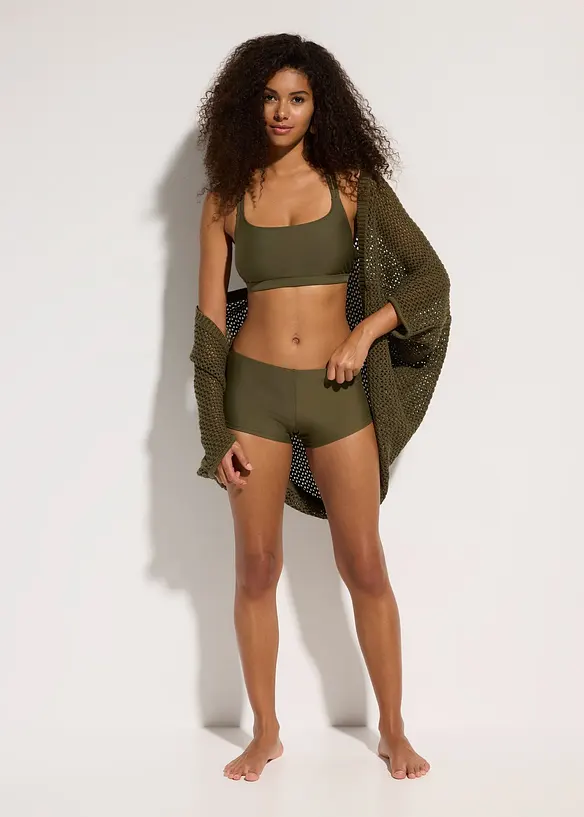 Haut de maillot brassi&egrave;re &agrave; bretelles crois&eacute;es, bonprix