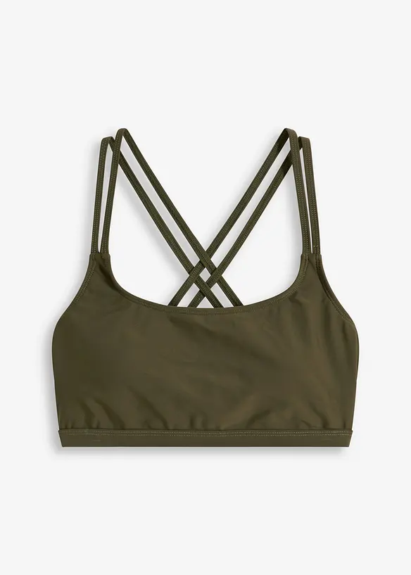 Haut de maillot brassi&egrave;re &agrave; bretelles crois&eacute;es, bonprix