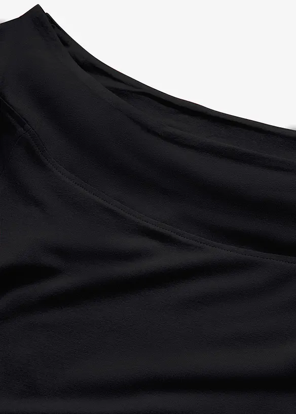 T-shirt encolure Bardot en viscose extensible, bonprix