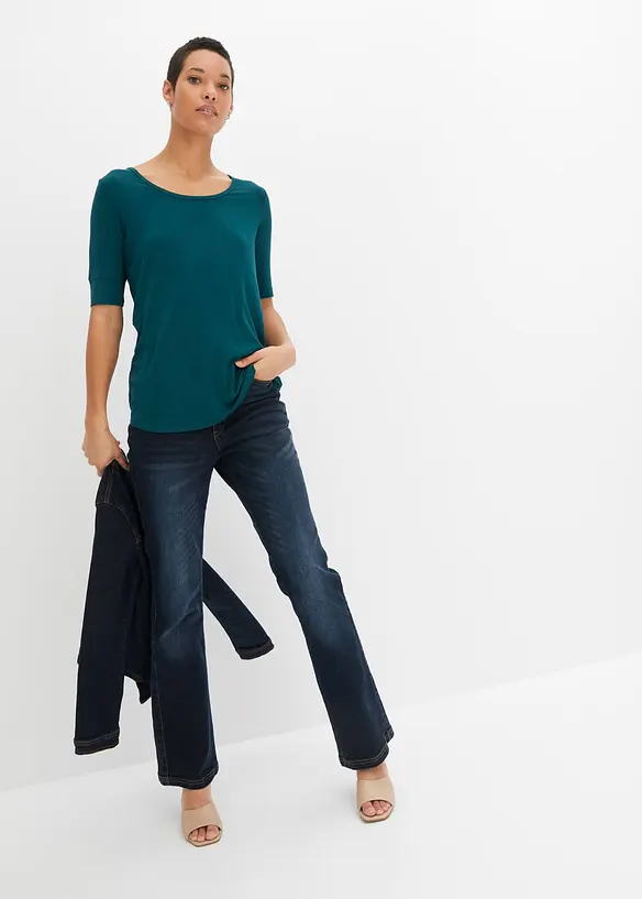 T-shirt doux en viscose extensible, bonprix