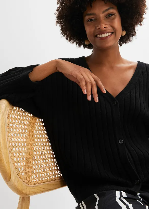 Gilet en maille coupe boxy, bonprix