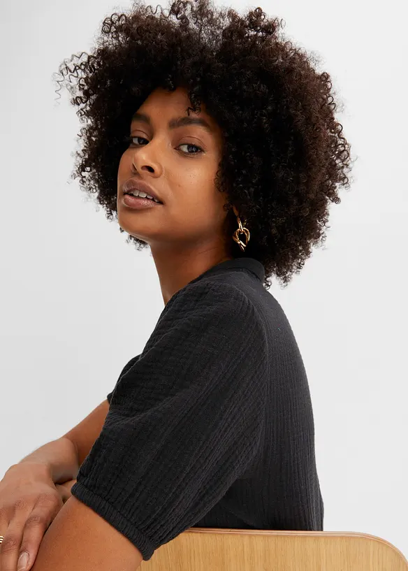 Robe courte en gaze de coton, bonprix