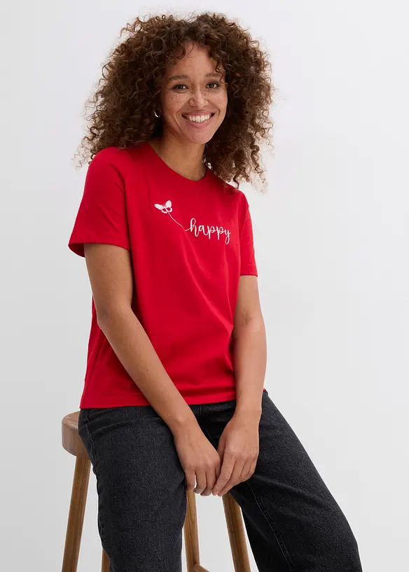 T-Shirt aus reiner Baumwolle, bonprix