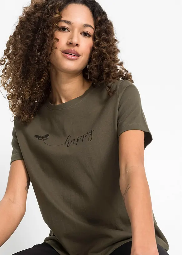 T-Shirt aus reiner Baumwolle, bonprix